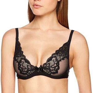 Chantelle Orangerie Underwire Lace Plunge Bra 32DDDD